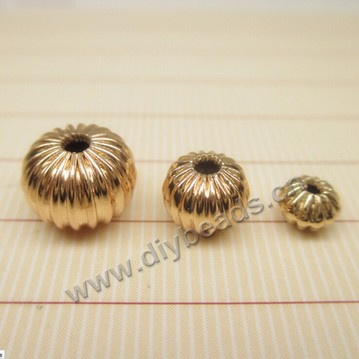 Bead,copper,24k gold filled , carved beads , 6mm ,Sold per pkg of 30 pieces.