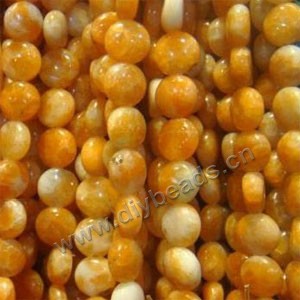 Bead, calcite (natural), 12mm flat round. Sold per 16-inch strand.
