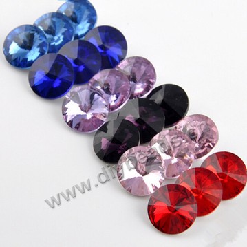 bead, mixed color,rondelle faced glass ,point back,beads,rhinestone ,18mm,per pkg of 500pcs  
