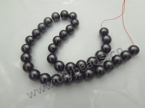 wholesale 6mm natural black hematite loose beads