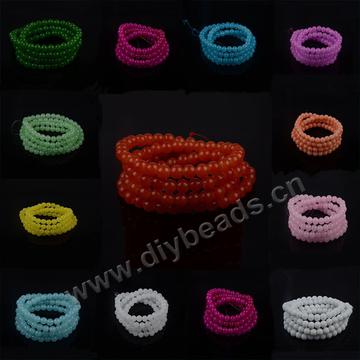 Wholesale cheap 6mm colorful round glass beads