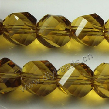 luxury bead,yellow color,rondelle faced glass beads,10mm,per pkg of 10 strands
