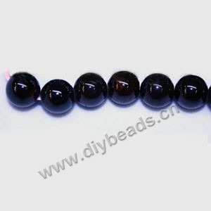 Bead, garnet (natural), 7mm round,Mohs hardness 7 to 7-1/2. Sold per 15-inch strand