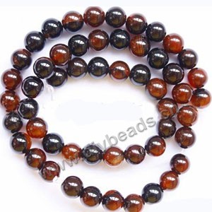 Bead,  Visional  agate (natural), 8mm round. Sold per 15-inch strand. 