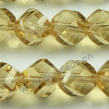 luxury bead,light yellow color,rondelle faced glass beads,10mm,per pkg of 10 strands