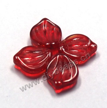 Wholesale - Bead,charm, glass,15x12x3mm top-drilled leaf 4color to option,diy beads,drop, cheap,mini 70ps