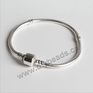 Chain,bracelet, 925 sterling silver snake bone chain ,20cm ,for big hole beads. Sold per 1 pieces.