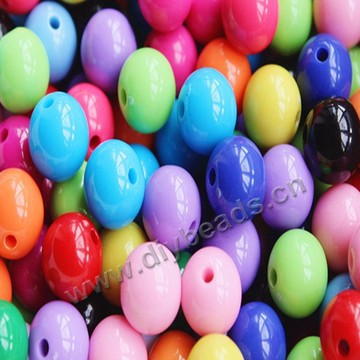 Bead, acrylic, lucid mixed color, 20mm round. Sold per pkg of 100ps