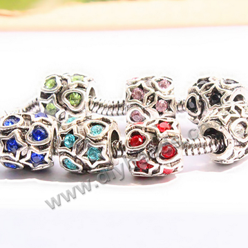 Bead,big-hole beads,alloy,10mm,cube,Sold per pkg of 30ps