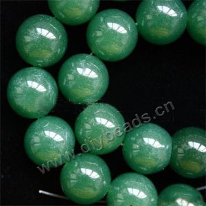 Bead, dark green aventurine (natural), 16mm round. Sold per 15-inch(38cm) strand.