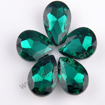 facted,rhinestone,mixed color,glass ,point back, teardrop,4.8*8mm,per pkg of 500pcs