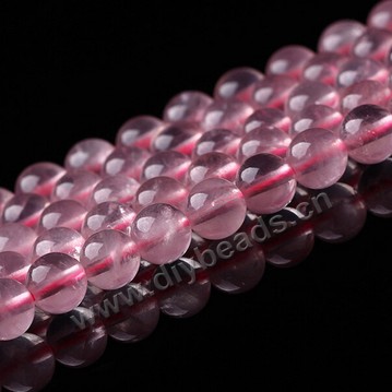 Bead,rose quartz,  10mm round . Sold by strands