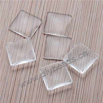 Cabochon,Glass,Lucency20mm 25mm mm,Squarel,Sold per pkg of 200 pcs.