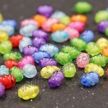 wonder Bead, acrylic, mix colors, 12mm flower beads. Sold per 500-gram pkg.