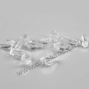 Glass beads, charm,clear,15x9mm bicone,findings for making jewelry, mini order 100ps