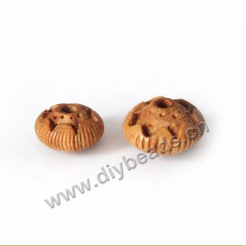 10 x14mm faceted Prayer Wooden Beads,sold by 50pcs per bag