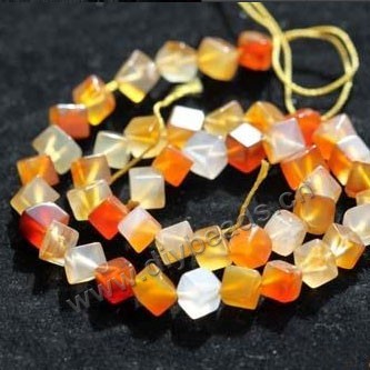 Bracelet,red agate, 6x6mm square, exorcise evil spirits. 