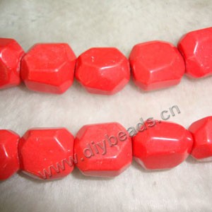 Bead, red jasper (natural), 20x20mm faceted nugget, Mohs hardness 6-1/2 to 7. Sold per 16-inch strand