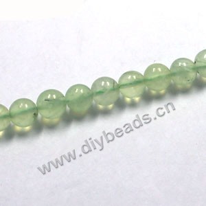 Bead, green garnet (natural), 8mm round, Sold per 15-inch strand
