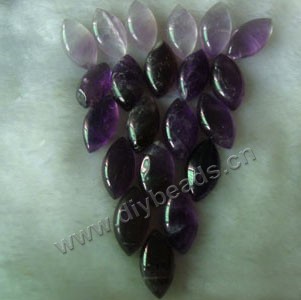Cabochon, amethyst (natural), 22x12x5mm marquise, Mohs hardness 7. Sold per pkg of 10.