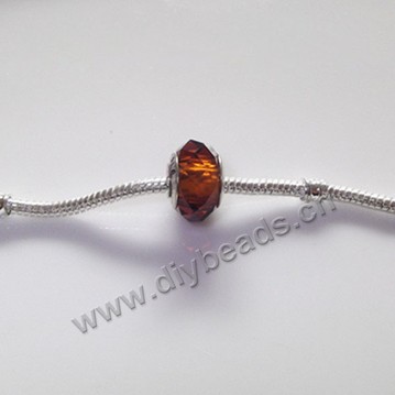 beads,glass, large hole beads coffee, 14x8.5mm. Sold per pkg of 20ps