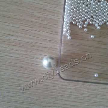 Bead,glass pearl,off white,12mm round,no hole,diy beads. Sold per pkg of 200pcs