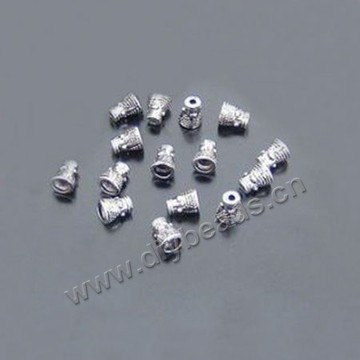 wholesale alloy silver plated flower spacer beads 6x7mm for jewerly findings