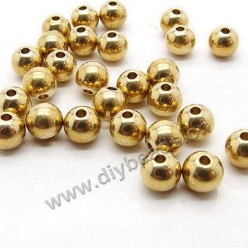 Bead,copper,5mm,round,Sold per pkg of 100 pieces.