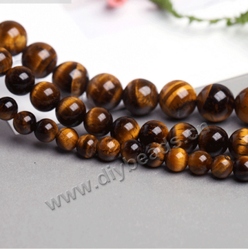 High quality 8mm natural yellow tigereye beads round gemstone beads 