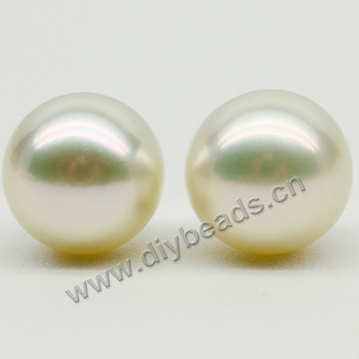 Pearl,south sea(natural),golden color,AAA, almost no blemish, 11-12mm round,loose beads, Sold per package of 1pcs