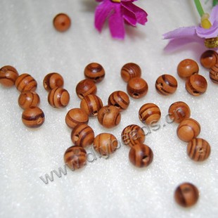Bead,pine wood(natural),brown 12mm round,Sold per pkg of 100pcs