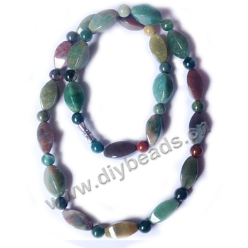 Bead, gemstone ,indian agate beads, 45.7cm druzy stone latest design pendant necklace ,sold per pkg of 1.