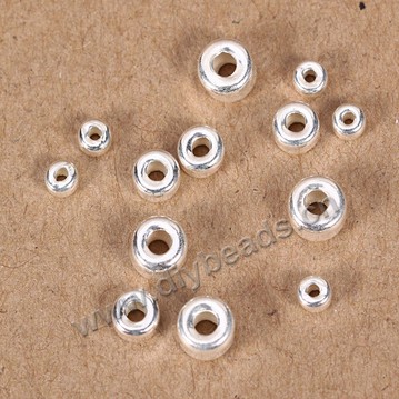 Bead, 925 sterling  thai silver, 3mm, Sold per pkg of 1 bag-10 pieces.