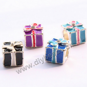 Bead,big-hole beads,alloy,10mm,cube. Sold per pkg of 30ps