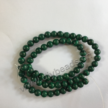Pure natural high quality round malachite beads for DIY bracelet