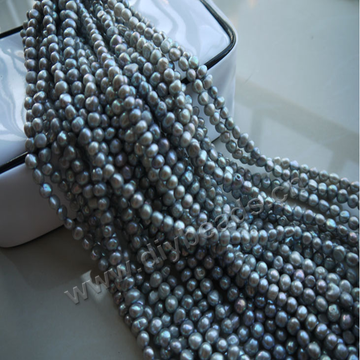 6-7mm grey(dyed)Natural irregular Freshwater baroque Pearls