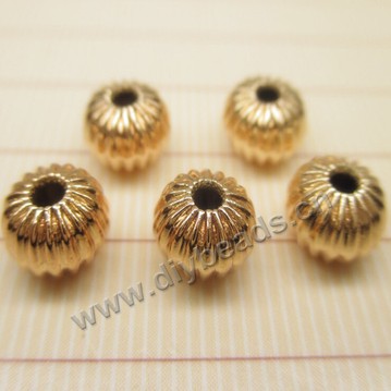 Bead,copper,24k gold filled , carved beads , 8mm ,Sold per pkg of 30pieces.