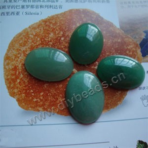 Cabochon, green aventurine(natural), 5x7mm oval, AB grade.mini order 20ps,factory price