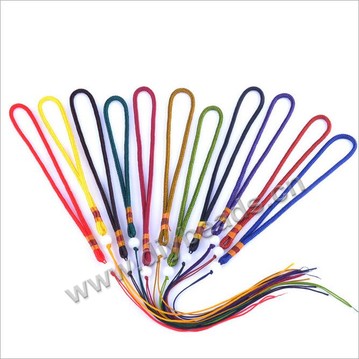 Tassel,3 mm braided wire B beads rope in hand ,Chinese knot tassel accessories ,mixed color