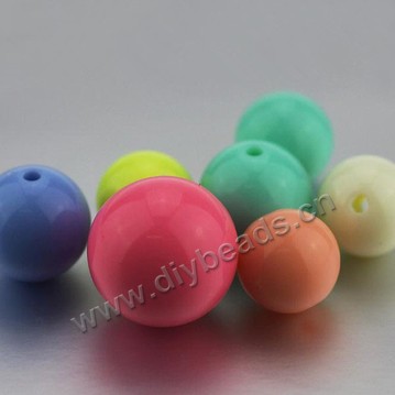 Bead,acrylic,lucid mixed colors,round 10mm.Sold per pkg of 500 grams