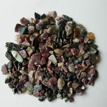 Bead chips, Tourmaline chips without hole, 5-10mm. Sold per pkg of 5kgs.