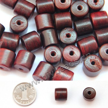 Beads,Wenge wood beads,tube,10*10mm. Sold per pkg of 50ps
