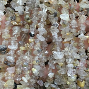 Bead, copper quartz chips stone beads,    180mm per strand    Sold by strands