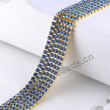 Glass beads,cystal rhinestone chain ,2.4mm , findings for making bags,garments,shoes DIY phone mini order 50 meters