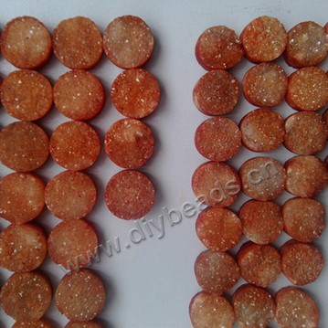Bead,  druzy quartz stone beads,    16mm  round   Sold by pcs