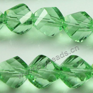 luxury bead,light green color,rondelle faced glass beads,10mm,per pkg of 10 strands