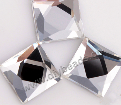 facted,rhinestone,mixed color,glass ,flat back,square,14*14mm,per pkg of 1000pcs