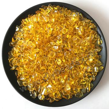 Bead Chips, citrine chips without hole, 5-12mm. Sold per pkg of 5kgs