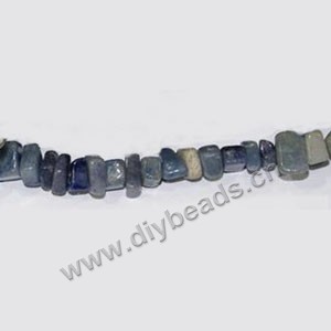 Bead, blue aventurine (natural),8x12mm chip. Sold per 36-inch strand