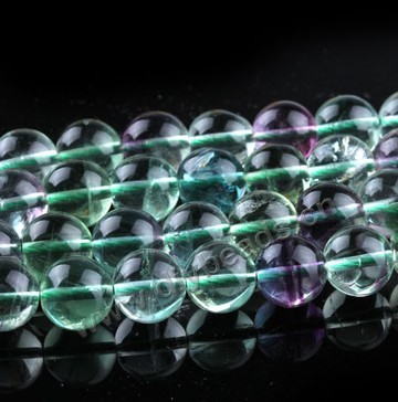 Bead, rainbow fluorite (natural), 8mm round, A grade, Mohs hardness 4. Sold per 15-inch strand